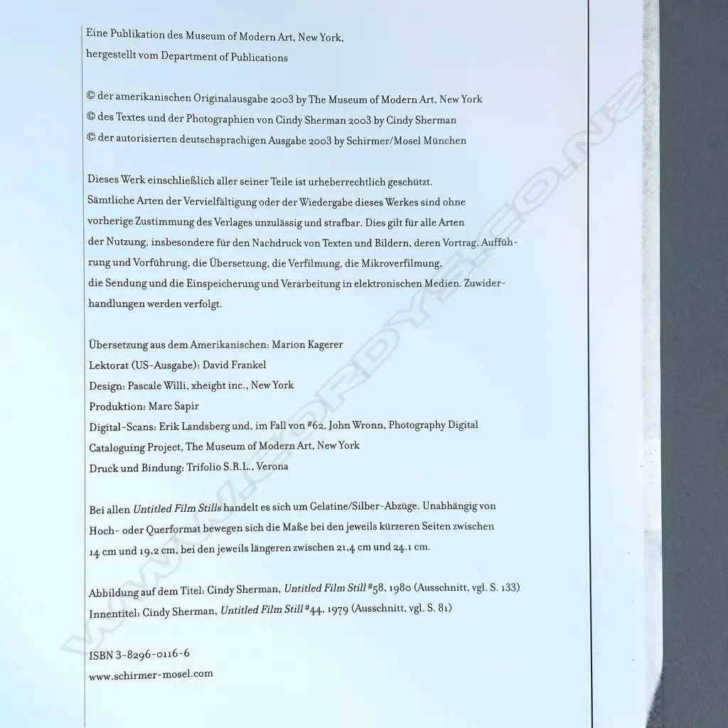 CINDY SHERMAN: THE COMPLETE UNTITLED FILM STILLS Image 1++